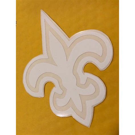 Fleur De Lis Decal In New Orleans Saints Style Who Dat Nola Etsy Etsy Fleur De Lis Handmade