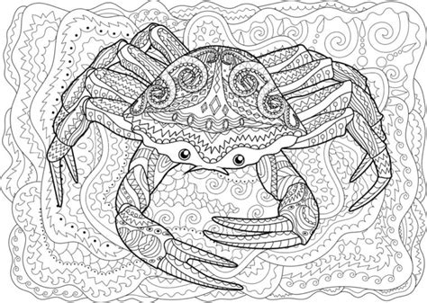 Free CRAB Coloring Pages for Download (Printable PDF)