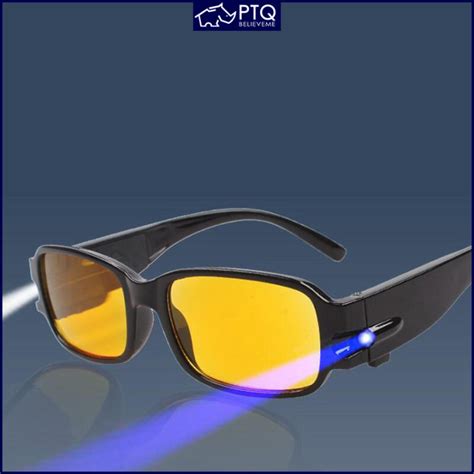 Reading Glasses with Lights Multifunctional Reading Glasses LED Money Detector Lamp Night Vision ...