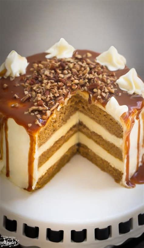 Apple Cider Spice Cake With Salted Caramel Drizzle Life Made Sweeter