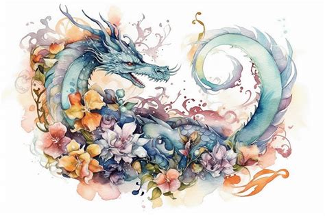 Watercolor Dragon on Behance