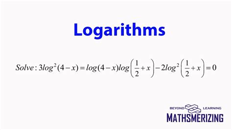 Logarithmic Equations Solved Example 3 Log24 X Log4 Xlog12x 2 Log2x120 Youtube