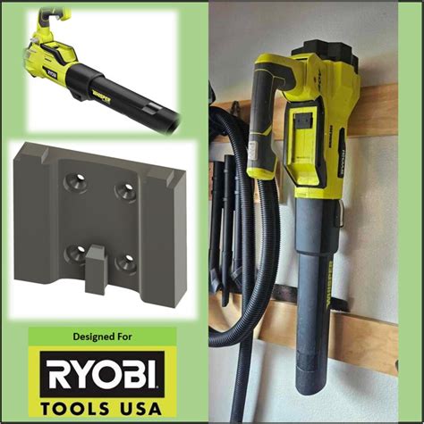 Ryobi 40v Leaf Blower Wall Mount RY40407 RY40470 RY40407VNM 3D Printed ...