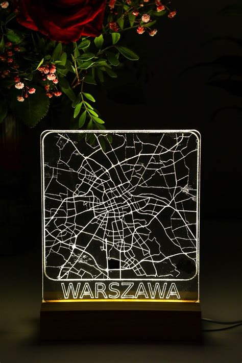 LAMPKA LED NOCNA MAPA WARSZAWA Warszawa Kup Teraz Na Allegro Lokalnie