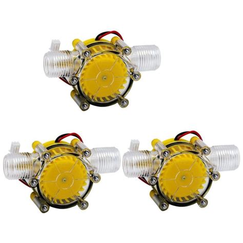 3X 10W Water Flow Pump Mini Hydro Generator Turbine Flow Hydraulic