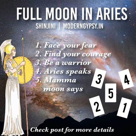 October 2019: Tarot spread for the full moon in Aries | Modern Gypsy