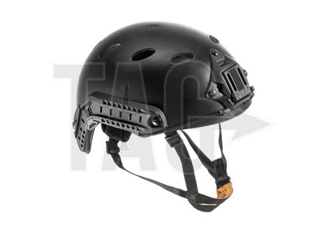 Fast Helmet Pj Type Eco Version Black Tactical Airsoft Gear