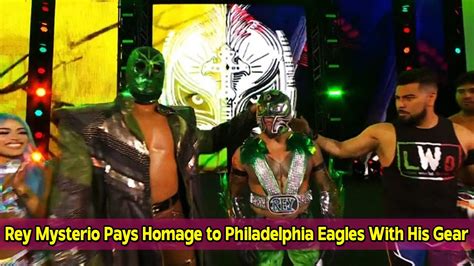 Rey Mysterio Pays Homage To Philadelphia Eagles With His Gear At