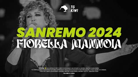 MARIPOSA FIORELLA MANNOIA SANREMO 2024 YouTube