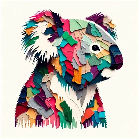 Colorful Paper Collage DALL·E Prompt | PromptBase