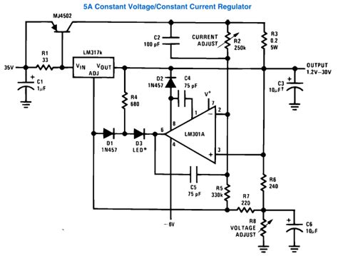 Регулируемый блок питания на lm317 с защитой от кз на 30v 10a