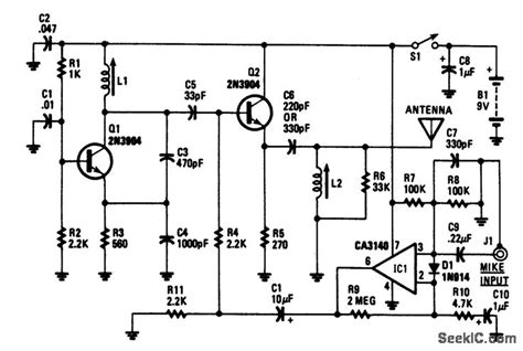 Mic Receiver Circuit Diagram