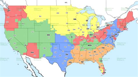 Nfl Coverage Map Week 3 Tv Schedule For Fox Cbs Broadcasts