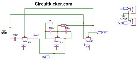 Bass Treble And Volume Control Audio Preamp Circuit