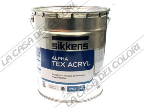 Sikkens Alpha Tex Acryl Colori Chiari W Lt Idropittura