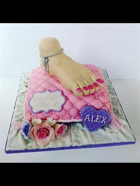 Foot On My Pillow Decorated Cake By Jing14 Cakesdecor