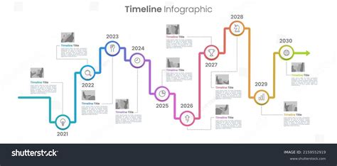 Company Milestone 10 Years Timeline Infographic Royalty Free Stock