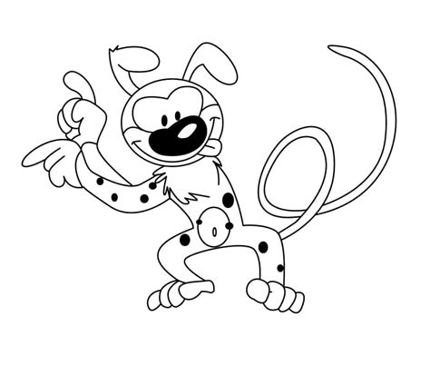 Coloriage Marsupilami Drôle télécharger et imprimer gratuit sur