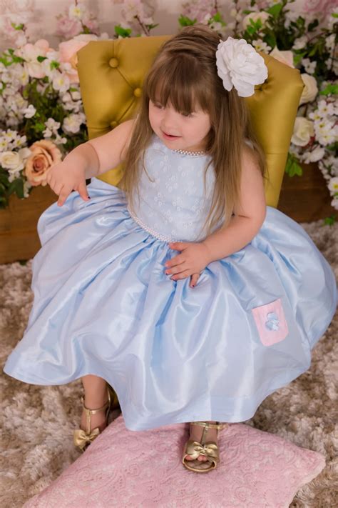 Vestido Azul Bebê Infantil Elo7 Produtos Especiais