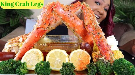 SEAFOOD BOIL MUKBANG KING CRAB LEGS BLOVES SAUCE YouTube