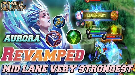 AURORA REVAMPED The Strongest Mid Lane 100 Broken Mobile Legends