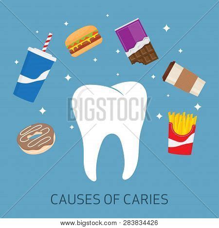 Causes Caries. Vector & Photo (Free Trial) | Bigstock