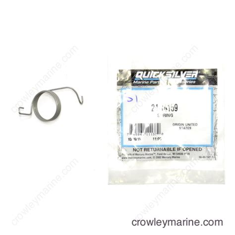 14159 Cam Return Spring Mercury Marine Crowley Marine