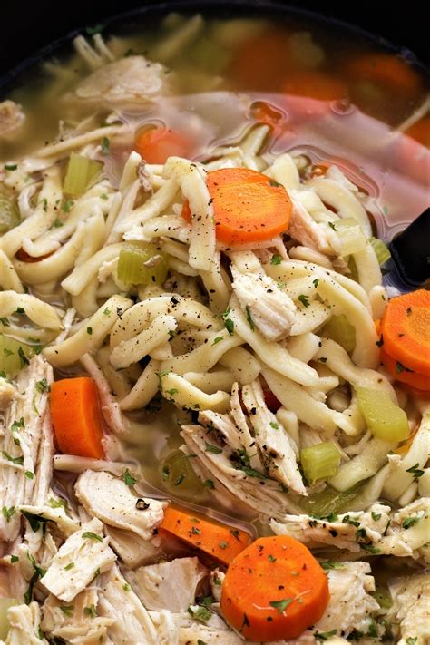 Crock Pot Chicken Noodle Soup - My Recipe Treasures