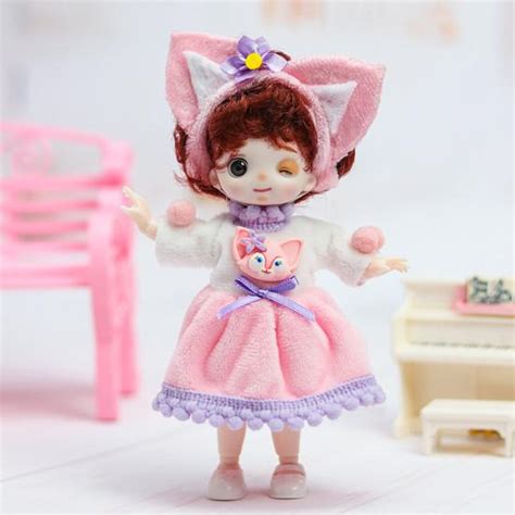 Купить Кукла BJD для девочек, толстые искусственные волосы, вращающаяся ...