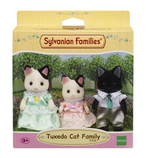 Набор Sylvanian Families 5306 Семья Черно-белых котов - Кроки.рф
