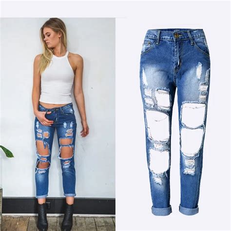 Aliexpress Buy Uwback Ripped Jeans For Women New Boyfriend