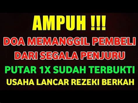 Ampuhpemanggil Pembeli Dari Segala Penjuru Sudah Terbukti Doa