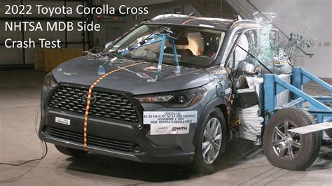 2022 2024 Toyota Corolla Cross Nhtsa Mdb Side Crash Test Youtube