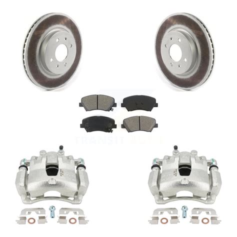 Transit Auto Front Disc Brake Caliper Coated Rotors And Semi Metallic