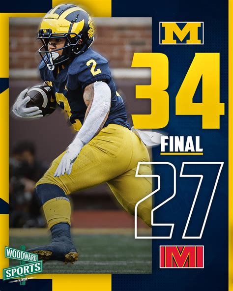 Woodward Sports Network On Twitter Hail To The Victors Michigan Gets