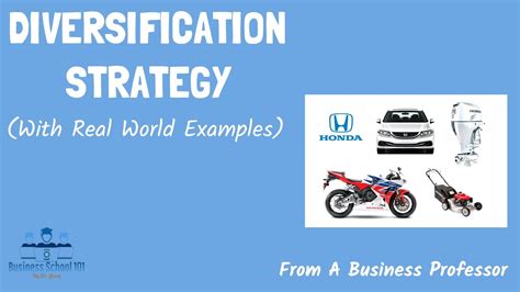 Diversification Strategy With Real World Examples From A Business