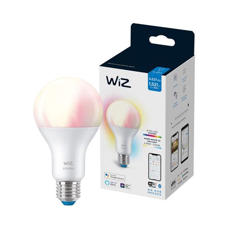 Bec LED RGBW Inteligent WiZ Connected Colors Wi Fi A67 E27 13W