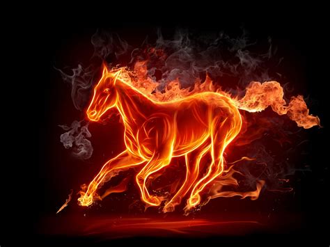 Fire Horse Wallpaper - WallpaperSafari