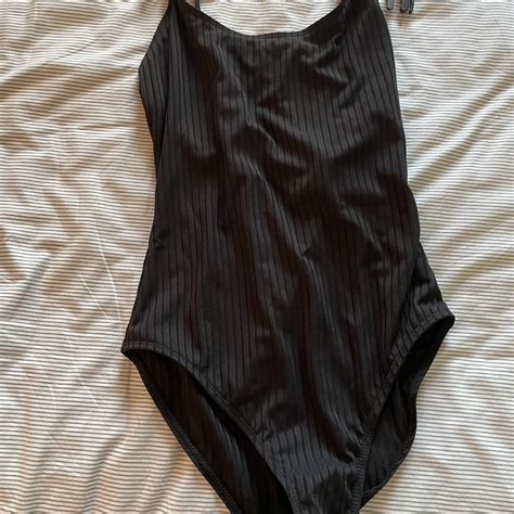 Women's Black Swimsuit-one-piece | Depop