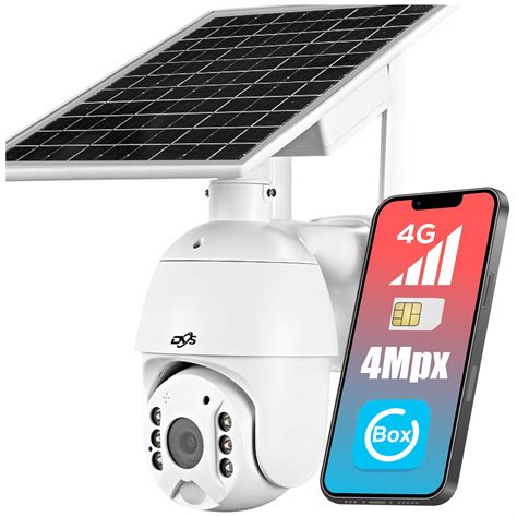 SOLARNA KAMERA OBROTOWA SIM 4G LTE GSM Bezprzewodowa BATERIA 4Mpx SOLAR