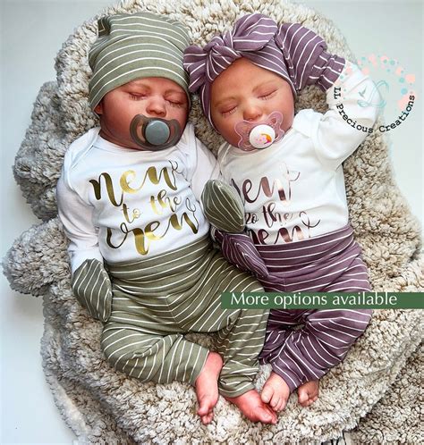 Twin New to the Crew Outfits Newborn Outfit Baby Outfits Coming Home ...