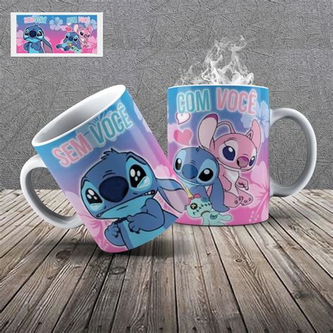 Caneca Lilo E Stitch Porcelana Importada Tipo Aaa Elo7