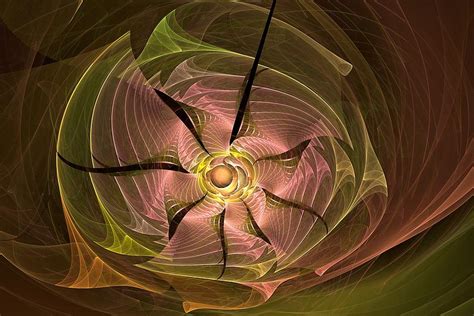 Fractal Pinwheel Pink And Green Digital Art By Doug Morgan Fine Art