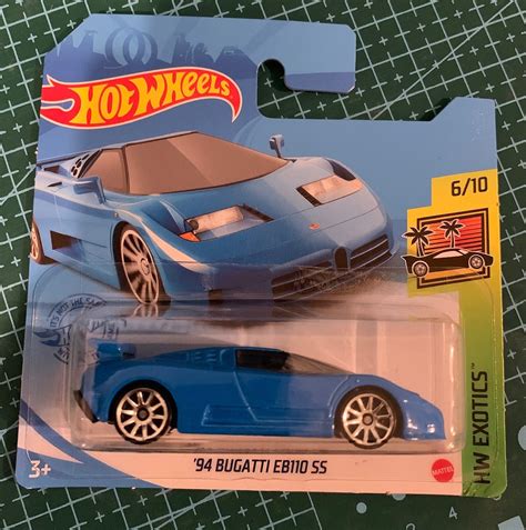 Hot Wheels 1994 Bugatti EB110 SS Blue con interior negro HW Etsy México