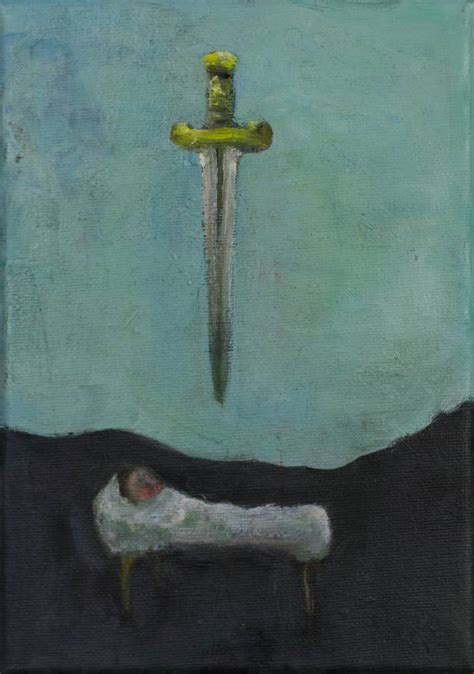 The Sword Of Damocles Painting by Michael Hayter | Saatchi Art