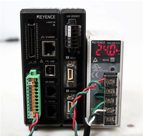 Keyence LK G5001 Laser Displacement Sensor Controller W MS2 H50 Power