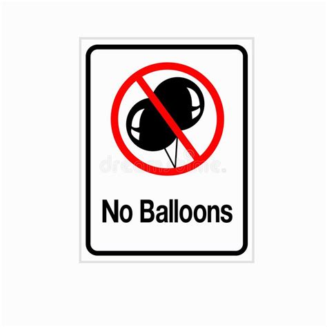 Aucune Illustration De Vecteur De Signes De Symbole De Ballons