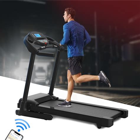 2500w Electric Folding Treadmill Auto Incline Bluetooth Running Machine