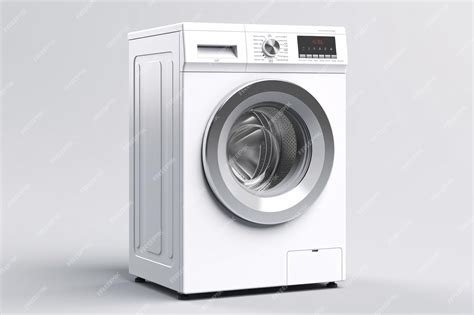 Premium AI Image | front loader washing machine on a white background