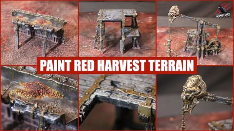 How To Paint Warcry Red Harvest Terrain Step By Step Tabletop Ready